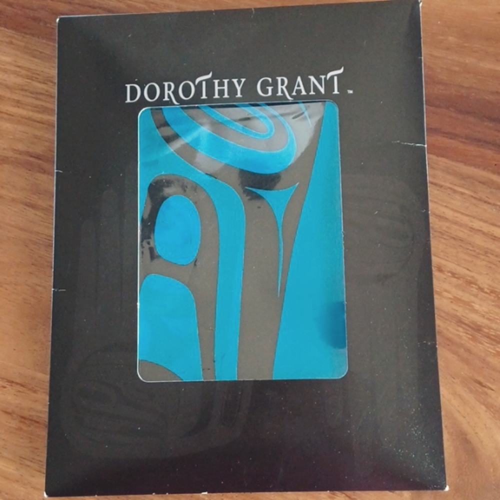 Dorothy Grant Haida "Eagles In Flight" Native Indian Scarf.